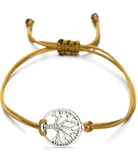 Bohemian Chic | Hand-Woven Red Rope Tree of Life Bracelet Bracelet | Ectron Online