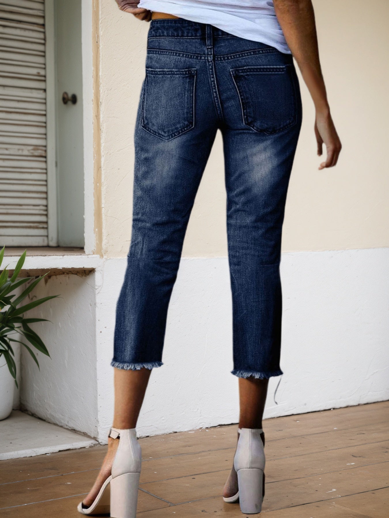 Women's Seven-Quarter Slim Fit Jeans
