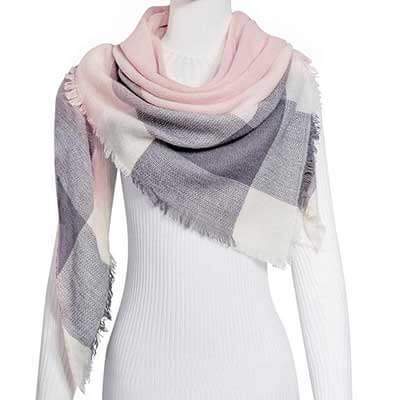 esign Women Triangles Scarf Long Scarves Shawl Autumn Winter