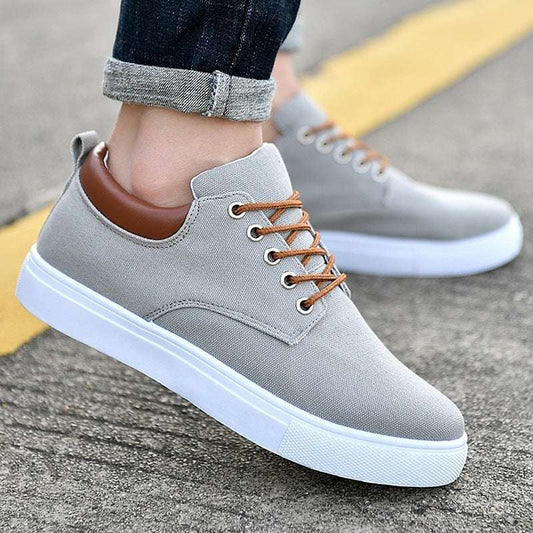 Korean Breathable Men’s Casual Canvas Sport Sneakers

