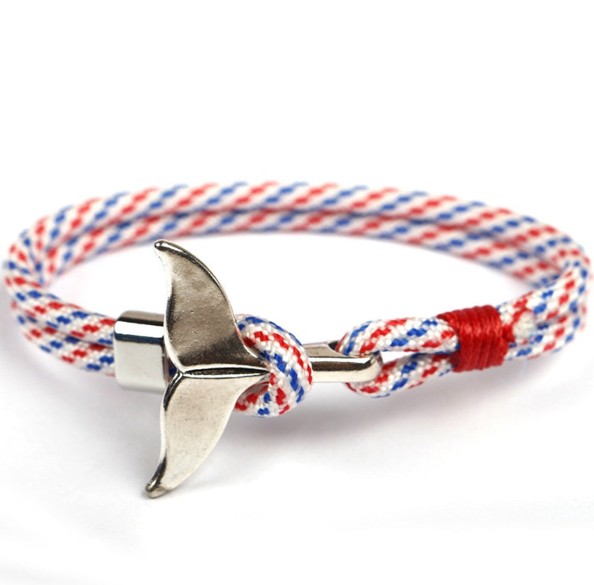 Maritime Magic | Anchor and Whale Tail Jewelry Bracelet | Ectron Online