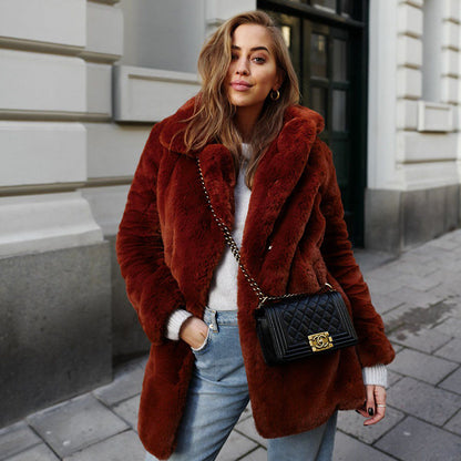 Women's Baggy Temperament Coat | Warm Casual Loose Fashion Overcoat Warm Temperament Leisure Baggy Coat | Ectron Online