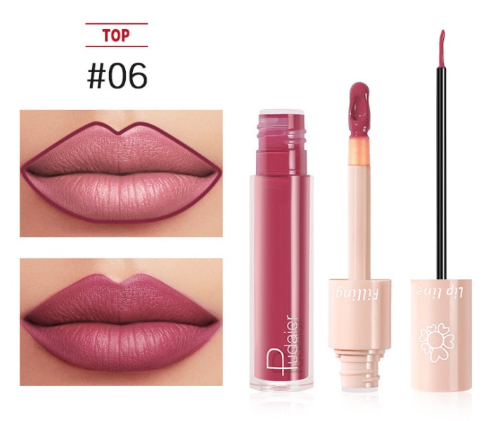 Pudaier Dual Lipstick & Lip Gloss Pudaier Dual Lipstick Lip Gloss Liquid L | Ectron Online