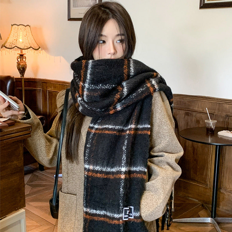 Plaid Printed Fashion Scarf Fashion Scarf Casual Plaid Printed Warm | Ectron Online