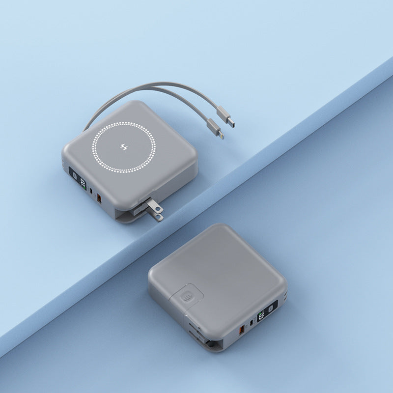 Magnetic Wireless Power Bank Five-in-One Magnetic Wireless Power Bank Five-in-one | Ectron Online