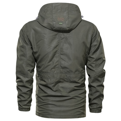 Men's Casual Mid-Length Hooded Outdoor Jacket - Plus Size Men's Medium To Long Casual Outdoor Hood | Ectron Online