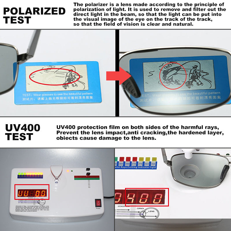 Auto-sensitivity color-changing polarized sunglasses