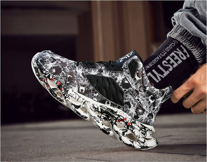 Net red shock-absorbing sneakers