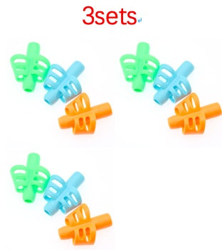 {{ brand }} Two-Finger Grip Silicone Baby Learning Writing Tool 3sets - Two-Finger Grip Silicone Baby Learning W