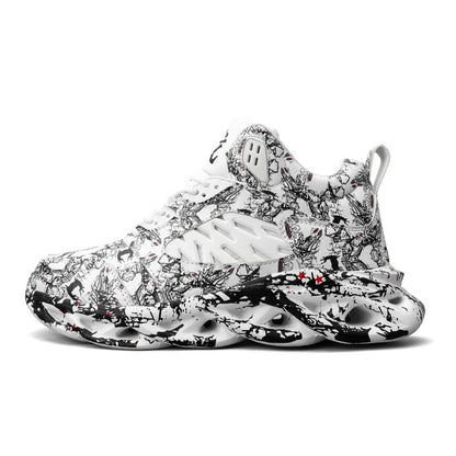 Graffiti print sneakers