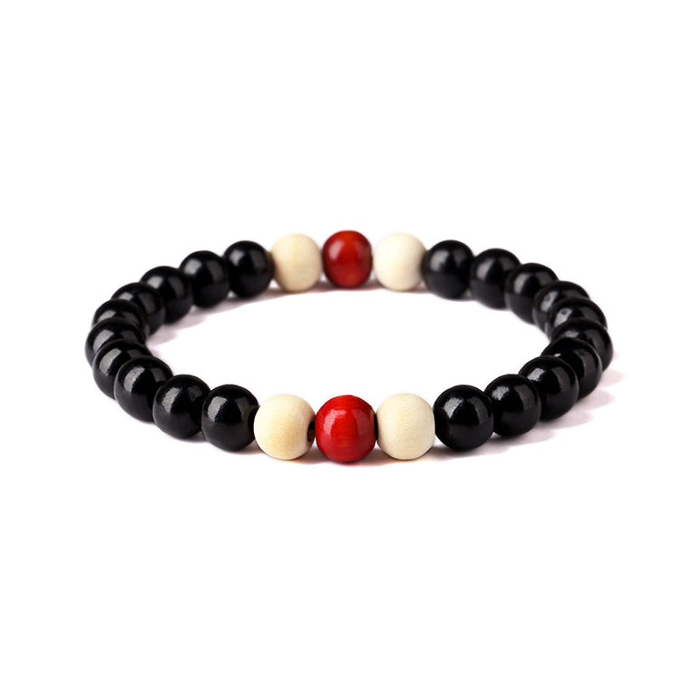 Natural Wooden Beaded Root Bracelet | Ectron Online