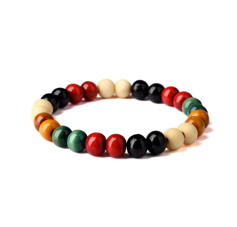 Natural Wooden Beaded Root Bracelet | Ectron Online