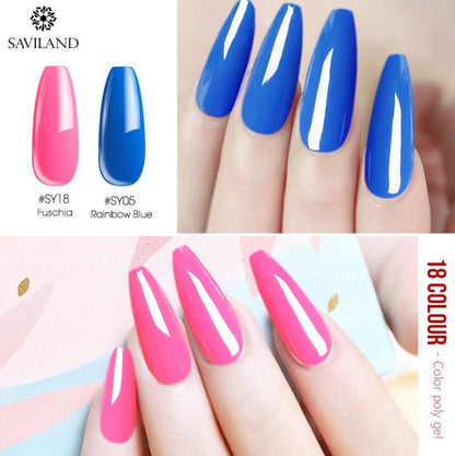 15g Colored Crystal Nail Extension Glue - Professional Poly Nail Gel 15g nail colored crystal extension glue | Ectron Online