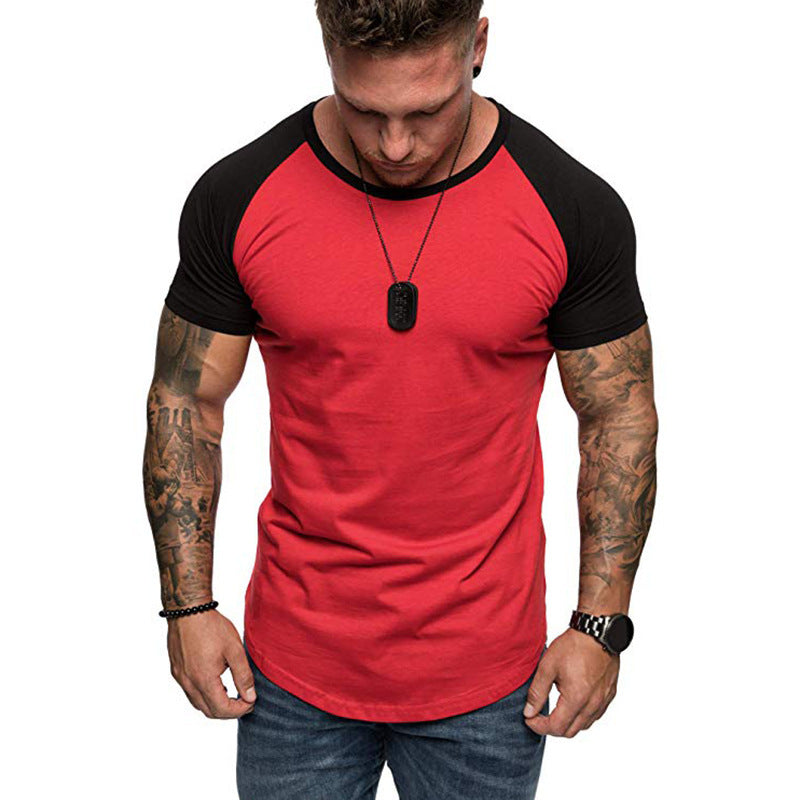 Men’s Color Block Raglan Sleeve T-Shirt – Stylish & Comfortable Color block raglan sleeve men's T-shirt | Ectron Online