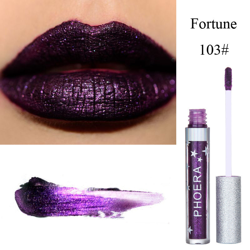 Moisturizing Candy Color Lip Gloss Waterproof Glitter Liquid Lipstick Long Lasting Makeup Lipstick