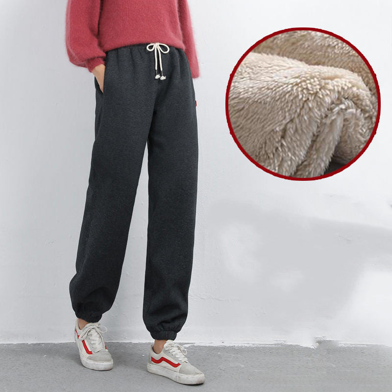 Cozy Fleece Sweatpants: Plus Sizes Available Wide Leg Pants | Ectron Online