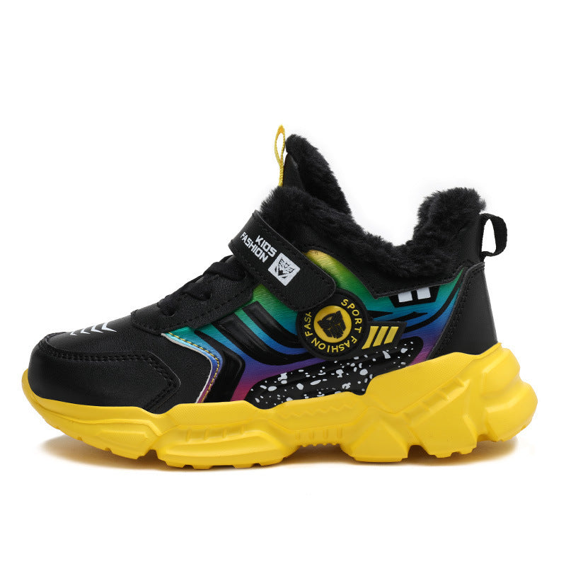 Kids' Warm Shoes | Plush, Thick Leather & Winter Comfort Children's warm shoes with plush and thi | Ectron Online