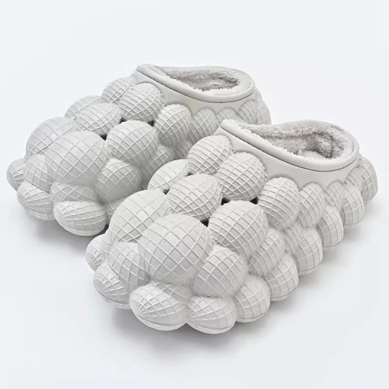 Winter Cotton Slippers – Non-slip Indoor & Outdoor Bubble Soles Cotton Slippers Winter Indoor Outdoor No | Ectron Online