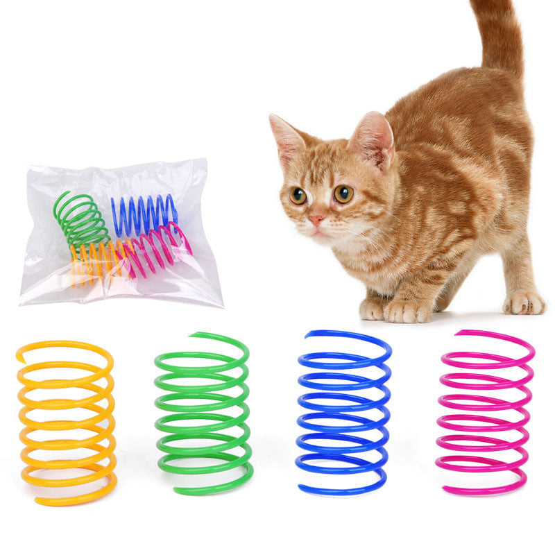 Plastic Spring Cat Toy Interactive Play Ball Plastic Spring Cat Toy Interactive Play | Ectron Online