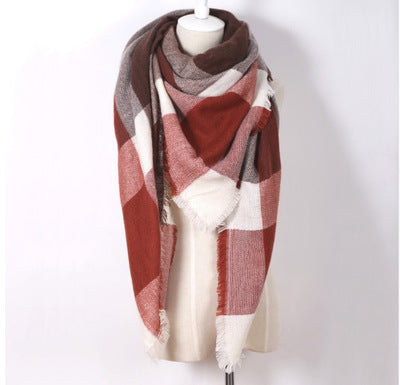 esign Women Triangles Scarf Long Scarves Shawl Autumn Winter