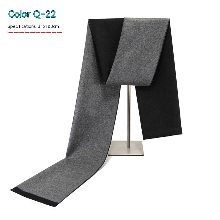 Men's Striped Winter Scarf Men's Striped Winter Warm Artificial Cas | Ectron Online