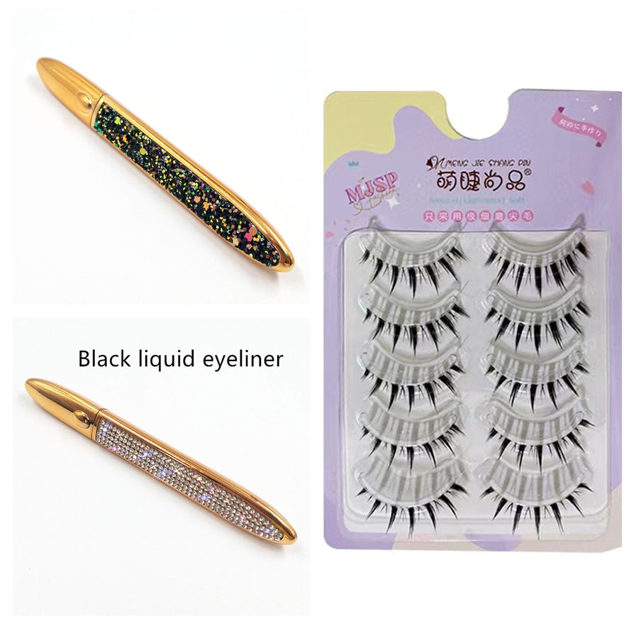 Self-Adhesive False Eyelashes –Multicolour Eyeliner,Glue-Free Lash Kit False Eyelashes Self-adhesive Eyeliner M | Ectron Online
