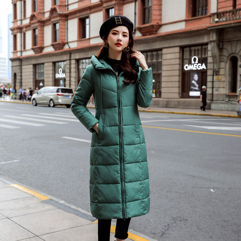 Women's Plus Size Over-the-Knee Cotton Coat Outerwear & Jackets | Ectron Online