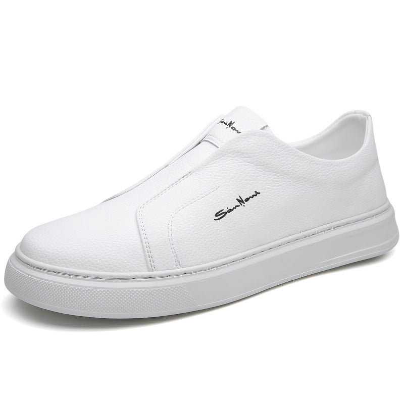 Casual & Comfortable Slip-on Shoes - Non-slip & Breathable Casual And Comfortable Breathable Non-slip Trendy Soft Bottom Rubber Round Toe Flat Heel Slip-on Shoes | Ectron Online