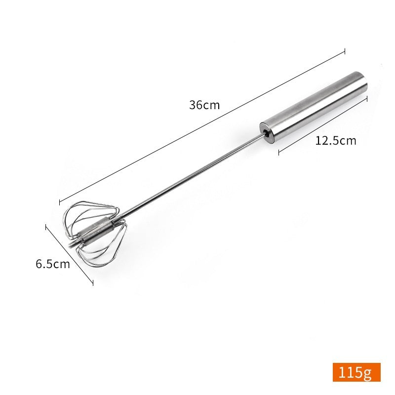 Stainless Steel Semi-Automatic Egg Beater Hand Held Kitchen Tool Whisk | Ectron Online