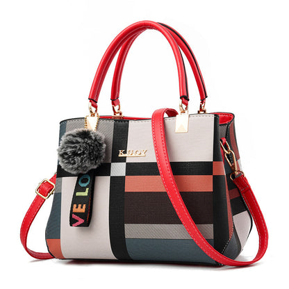 The New Trendy Ladies Middle-Aged Handbag All-Match Shoulder Bag Diagonal Mother Bag