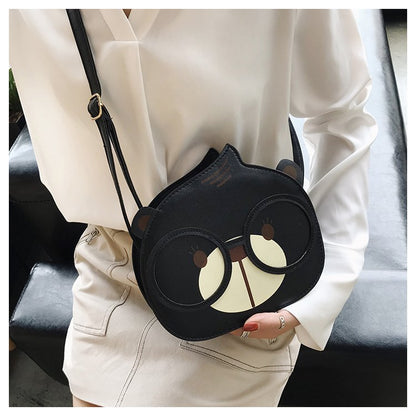 Cute Squirrel Small Round Bag Fashion One Shoulder Messenger Bag Women