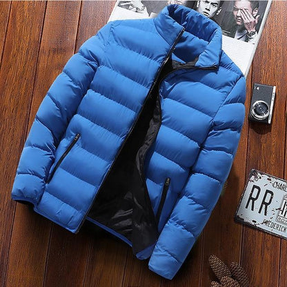 Stand collar cardigan padded jacket