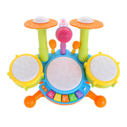 Drum Set Jazz Drum, Music, Light Instrument, Baby Early Education Educational Toy