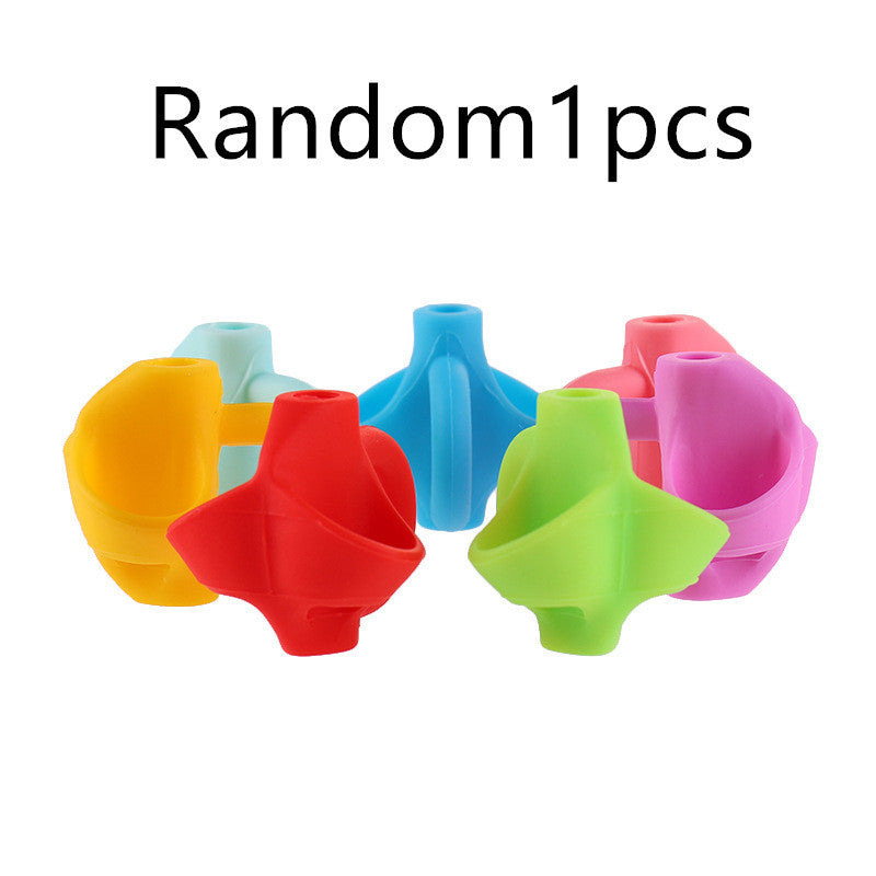 {{ brand }} Two-Finger Grip Silicone Baby Learning Writing Tool Random1pcs - Two-Finger Grip Silicone Baby Learning W