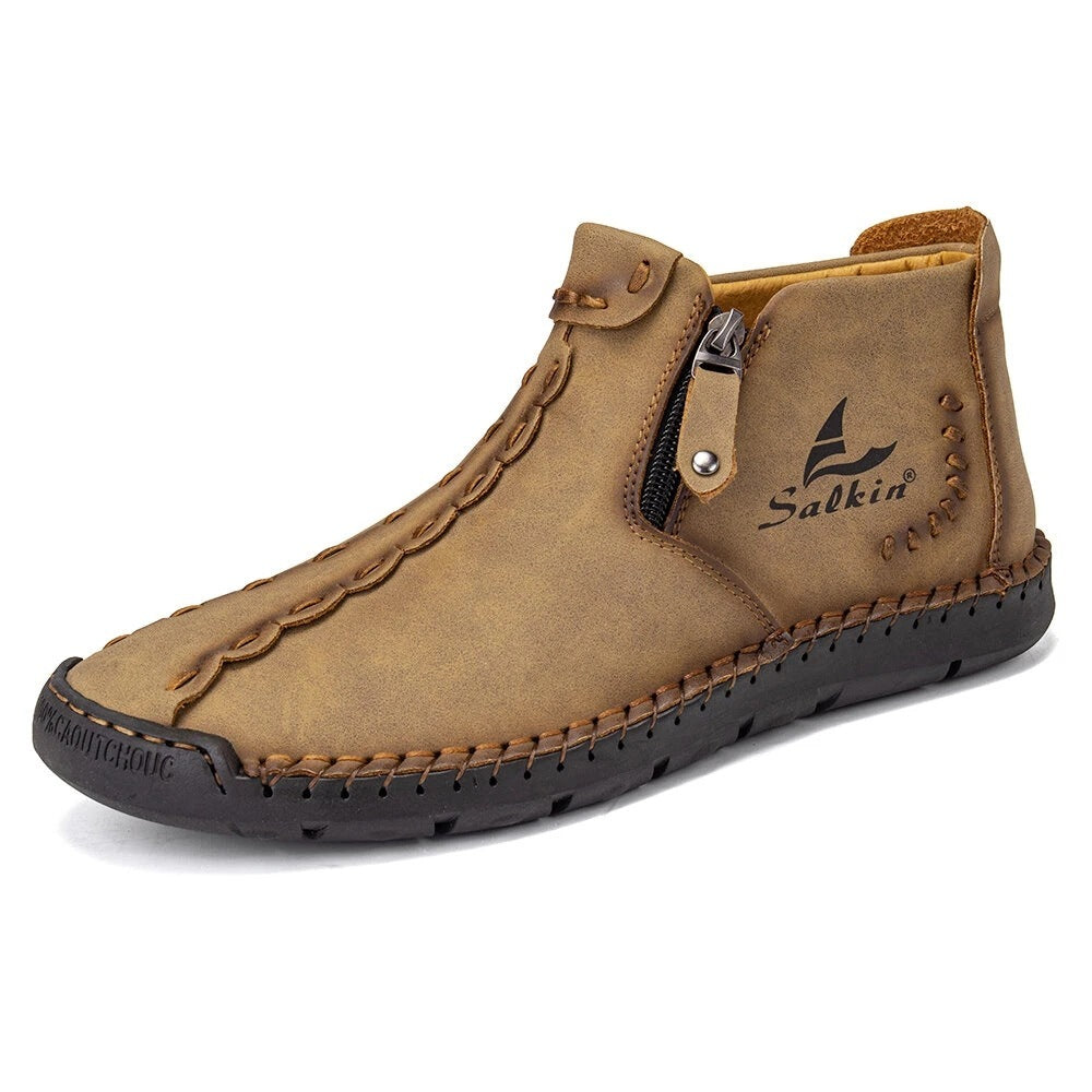 Middle Cut Handmade Martin Boots – Large Size Men’s Outdoor Boots Middle Cut Outdoor Martin Boots Handmade | Ectron Online