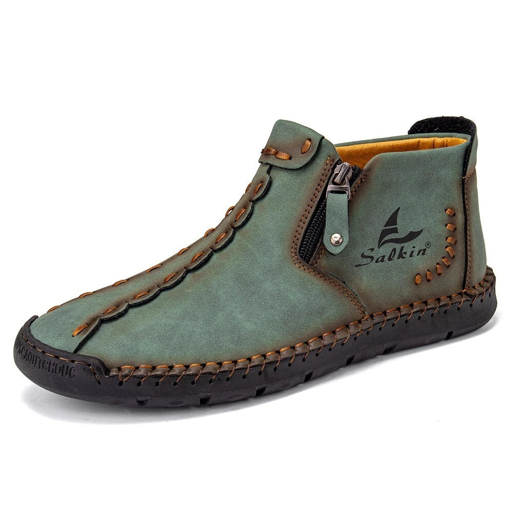 Middle Cut Handmade Martin Boots – Large Size Men’s Outdoor Boots Middle Cut Outdoor Martin Boots Handmade | Ectron Online