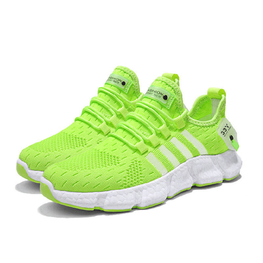 Men's Popcorn Sole Sneakers - Lightweight & Comfortable lying Weave Mens Running Shoes Lightweig | Ectron Online