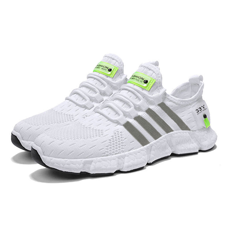 Men's Popcorn Sole Sneakers - Lightweight & Comfortable lying Weave Mens Running Shoes Lightweig | Ectron Online
