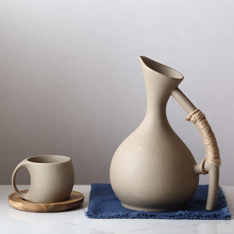 Healthy Pottery Cold Kettle Set | Eco-Friendly Ceramic Water Pitcher