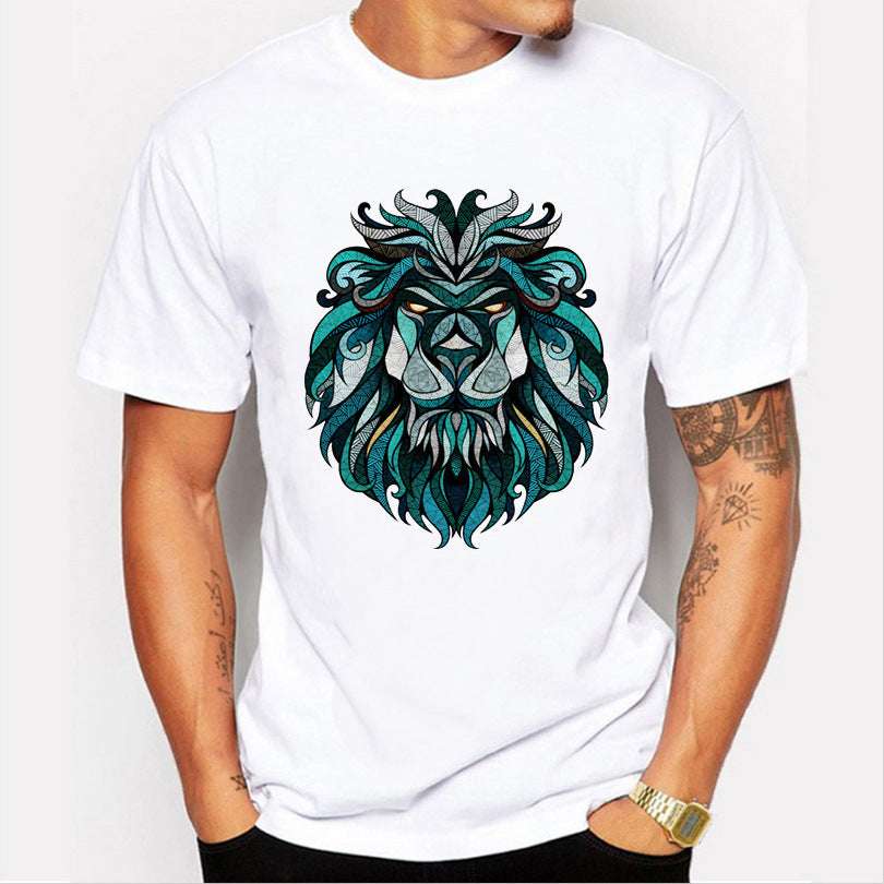 Men’s Loose Fit Printed T-Shirt – Trendy Casual Streetwear Fashion Men's Loose Printed T-shirt | Ectron Online