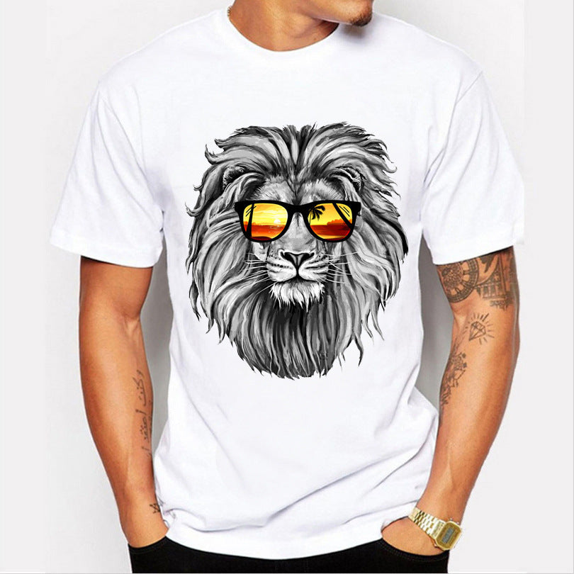 Men’s Loose Fit Printed T-Shirt – Trendy Casual Streetwear Fashion Men's Loose Printed T-shirt | Ectron Online