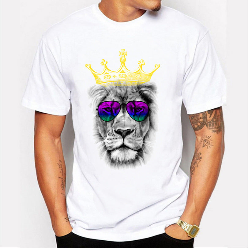 Men’s Loose Fit Printed T-Shirt – Trendy Casual Streetwear Fashion Men's Loose Printed T-shirt | Ectron Online