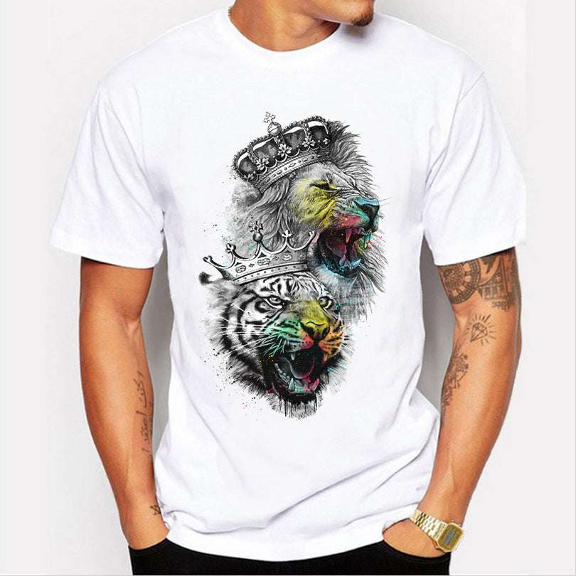 Men’s Loose Fit Printed T-Shirt – Trendy Casual Streetwear Fashion Men's Loose Printed T-shirt | Ectron Online