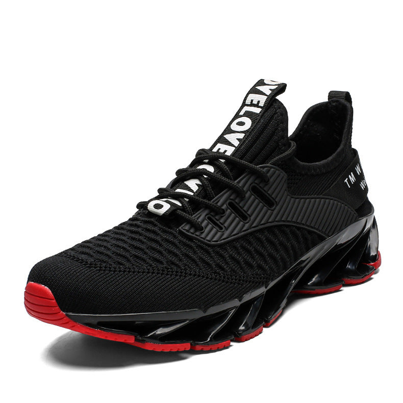 All-Match Knife-Edge Flying Knit White Shoes – Sleek & Breathable All-match Knife-edge Flying Knitting Whi | Ectron Online