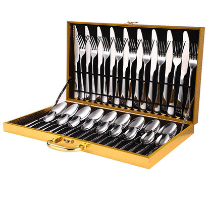 36-Pece Stainless Steel Steak Knife and Fork Set Success