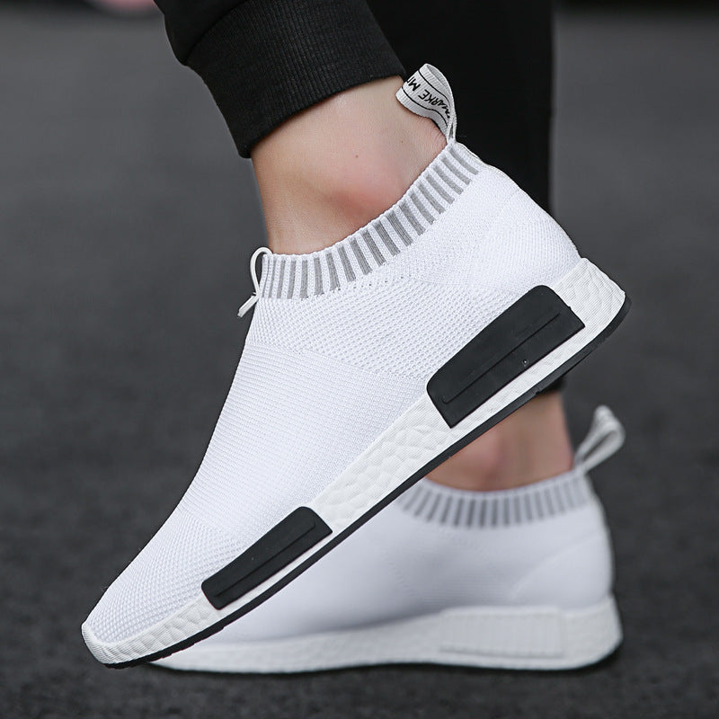 Flying Knit Mesh Sports Shoes – Casual Korean Style for Men Flying Knit Sports Casual Shoes Korean S | Ectron Online