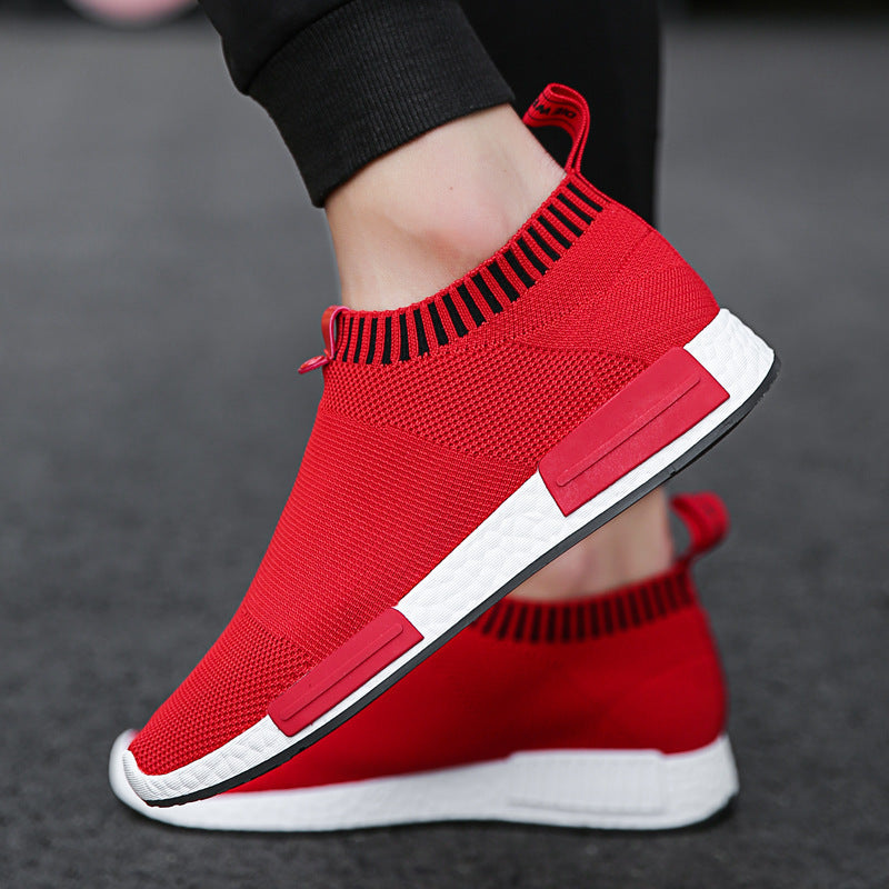 Flying Knit Mesh Sports Shoes – Casual Korean Style for Men Flying Knit Sports Casual Shoes Korean S | Ectron Online