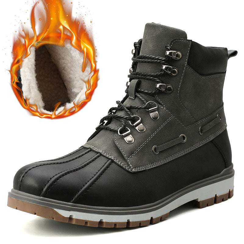 Men’s British Style Martin Boots – Winter Warm & Durable Martin boots men's British style winter | Ectron Online
