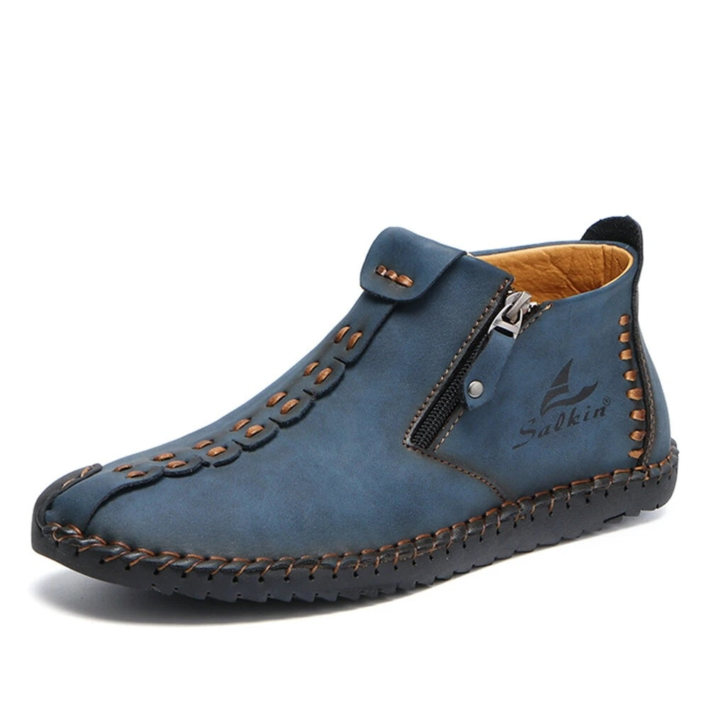 Middle Cut Handmade Martin Boots – Large Size Men’s Outdoor Boots Middle Cut Outdoor Martin Boots Handmade | Ectron Online