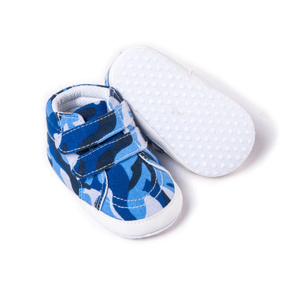 Double Strap Baby Shoes Camouflage Canvas